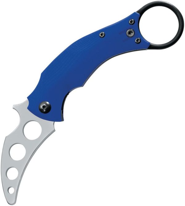 Fox Blackbird Linerlock Trainer Blue G10 N690 Knife