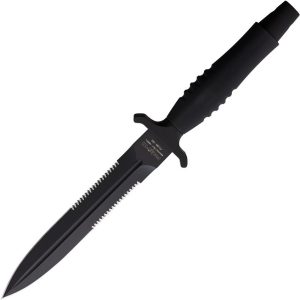 Fox Veleno Dagger Fixed Blade N690 Stainless Black Leather Sheath