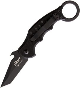Fox Dart Karambit Linerlock Folding Knife N690 Black G10