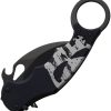 FOX Karambit Linerlock Punisher Black N690 Folding Knife