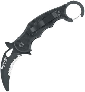 FOX Rescue Karambit Linerlock Black G10