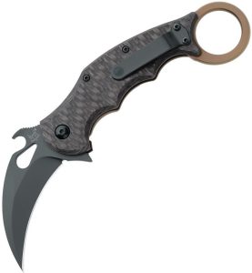 FOX Karambit Framelock - Black G10 Folding Knife