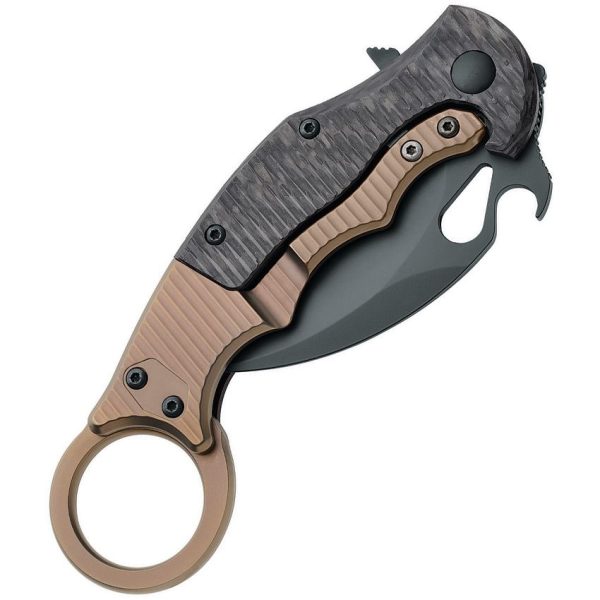 FOX Karambit Framelock - Black G10 Folding Knife