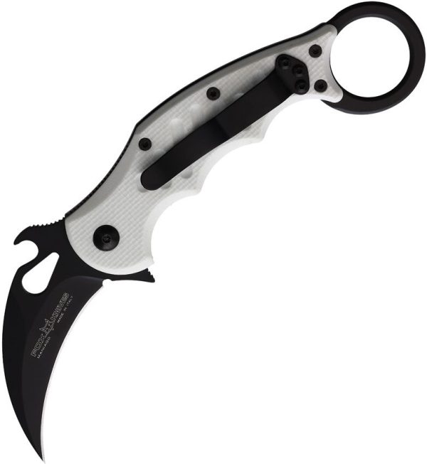 Fox Karambit Linerlock White G10 Folding Knife N690 Blade
