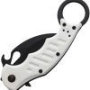 Fox Karambit Linerlock White G10 Folding Knife N690 Blade