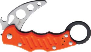 Fox Karambit XT Trainer Orange G10 420C Stainless Blunt Blade