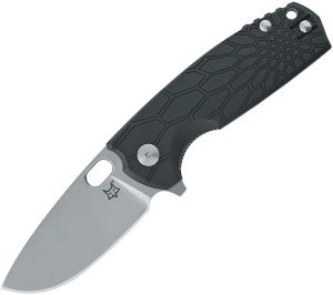 FOX Core Linerlock Folding Knife 3.13" N690 Black FRN