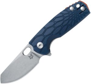 Fox Baby Core Linerlock Blue Folding Knife N690 Stainless