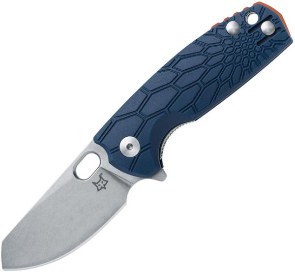 Fox Baby Core Linerlock Blue Folding Knife N690 Stainless