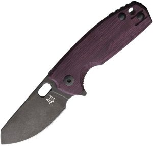Fox Baby Core Linerlock - Burgundy Micarta M390