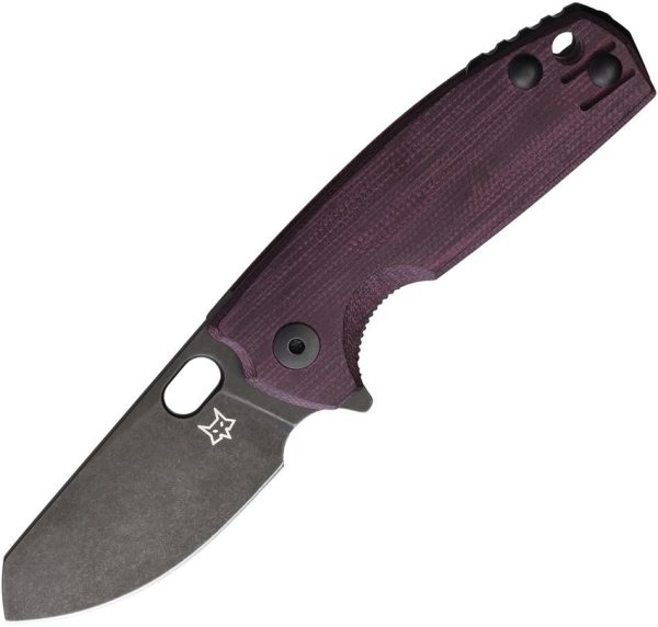 Fox Baby Core Linerlock - Burgundy Micarta M390
