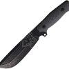 Fox Native Fixed Blade D2 Black Canvas Micarta Full Tang Knife