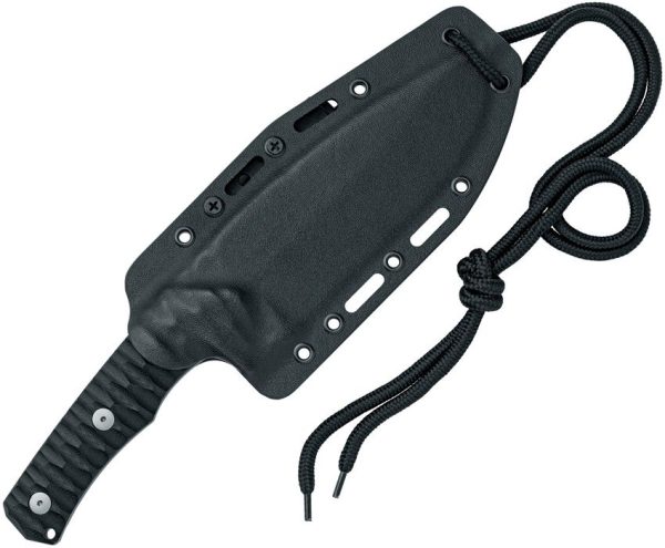 Fox Uro Fixed Blade - Acid Washed Niolox Black G10