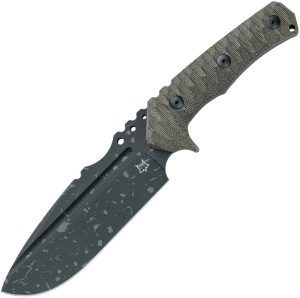 Fox Uro Fixed Blade Niolox OD Green Micarta Tactical Knife