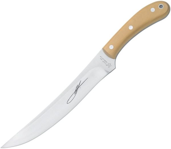 Fox Old Fox Fixed Blade - Satin 440C Boxwood Handle