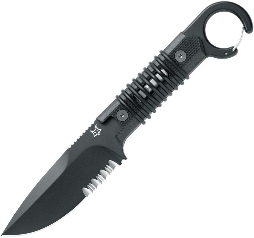 Fox Ferox Fixed Blade Knife 3.5" Black N690 Stainless w/ Sheath