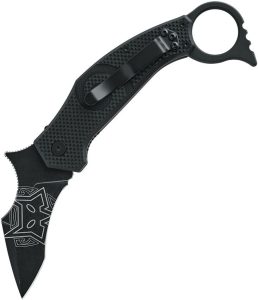 FOX653.jpg Fox MOA Linerlock Karambit N690 Black G10 Folding Knife