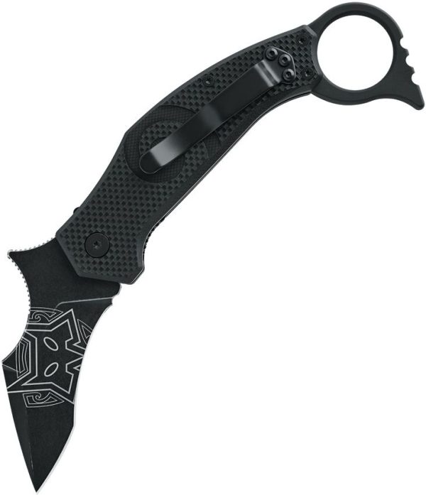 Fox MOA Linerlock Karambit N690 Black G10 Folding Knife