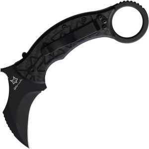 Fox Tribal K Karambit Linerlock - Black G10 CF