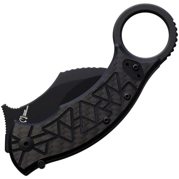 Fox Tribal K Karambit Linerlock - Black G10 CF