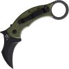 Fox Tribal K Karambit Linerlock OD Green N690 Folding Knife