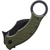 Fox Tribal K Karambit Linerlock OD Green N690 Folding Knife