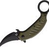 Fox Karambit Linerlock OD Green G10 Folding Knife N690