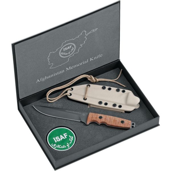 Fox Afghanistan Memorial Knife - Gray DLC Tan Micarta