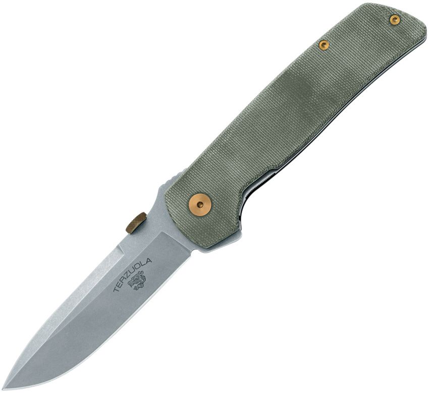 FOX ATCF Gangster Linerlock Folding Knife MagnaCut OD Green