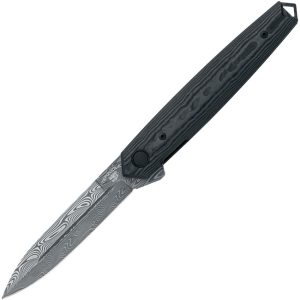 FOX Pacifico Linerlock Folding Knife Damasteel CF Black Camo