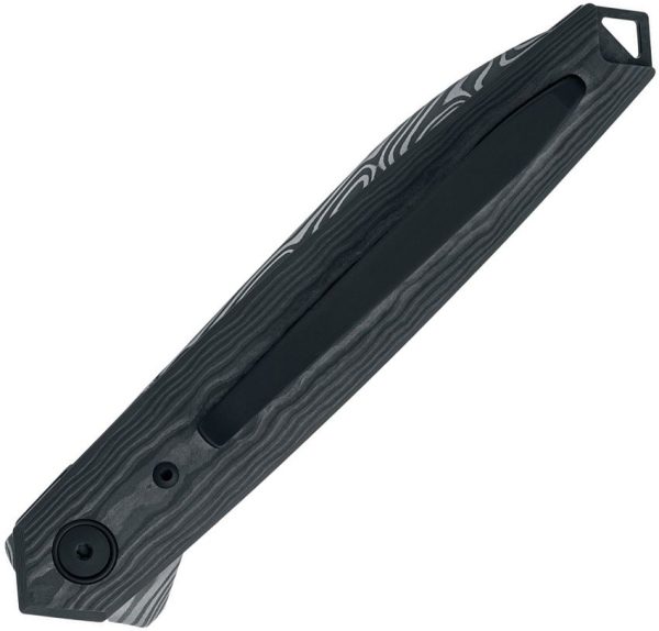 FOX Pacifico Linerlock Folding Knife Damasteel CF Black Camo