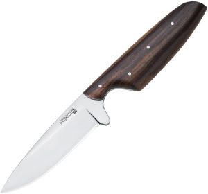 Fox Nikok Fixed Blade - Satin 440C Brown Wood