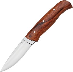 Fox Modox Fixed Blade - Mirror Finish Brown Wood