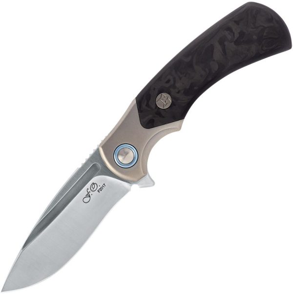 Fox 40th Anniversary Framelock M390 Carbon Fiber Folding Knife