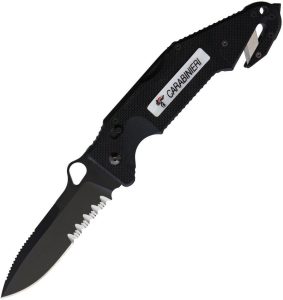Fox Utility Rescue Linerlock - Black Serrated