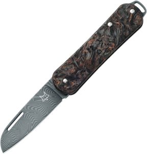 FOXVPDAM108.jpg FOX Vulpis Folder Damascus Carbon Fiber Limited Edition Knife
