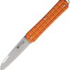 FOXVPGP130OR.jpg FOX Vulpis Folder Orange Grenade N690 Folding Knife