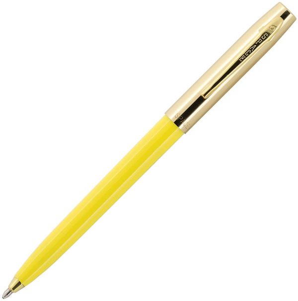 Fisher Apollo Space Pen Yellow Brass Cap
