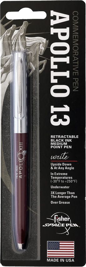 FP001266.jpg Fisher Apollo 13 Space Pen Burgundy Chrome
