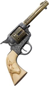 FP10205.jpg Replicart Imitation Ivory Revolver Replica Antique Bronze Silver