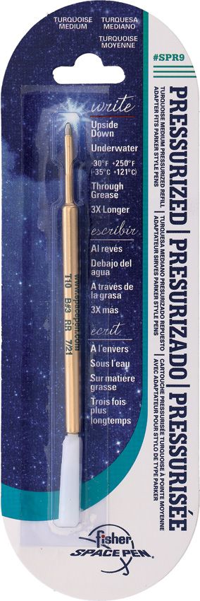 Fisher Space Pen Turquoise Medium Ink Refill