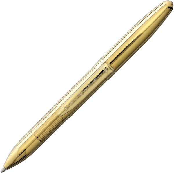 Fisher Space Pen Infinium Blue Ink Tactical Pen Gold Titanium