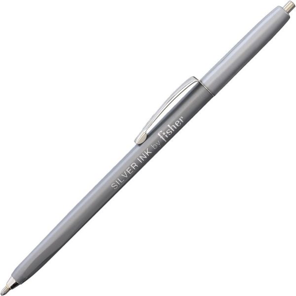 FP362633.jpg Fisher Space Pen Silver Ink Retractable Pocket Clip