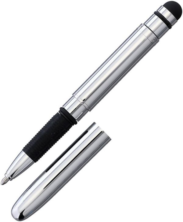 Fisher Space Pen Chrome Bullet Grip Pen with Stylus Tip