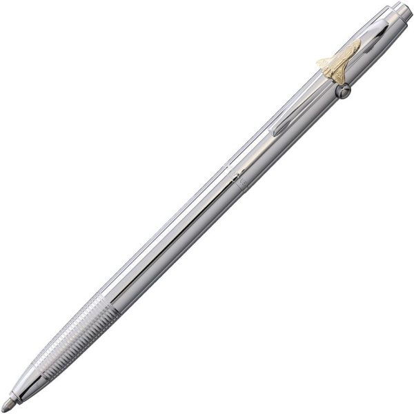 FP831153.jpg Fisher Space Pen Shuttle Chrome Tactical Pen Writes Upside Down
