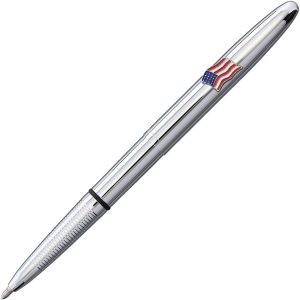 Fisher Space Pen Chrome Bullet Tactical Pen American Flag Clip