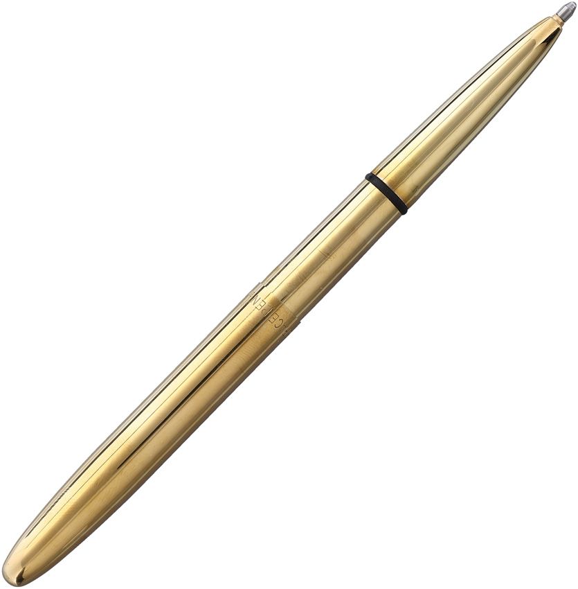 Fisher Space Pen Bullet 3.75" Brass with Black Ink Cartridge