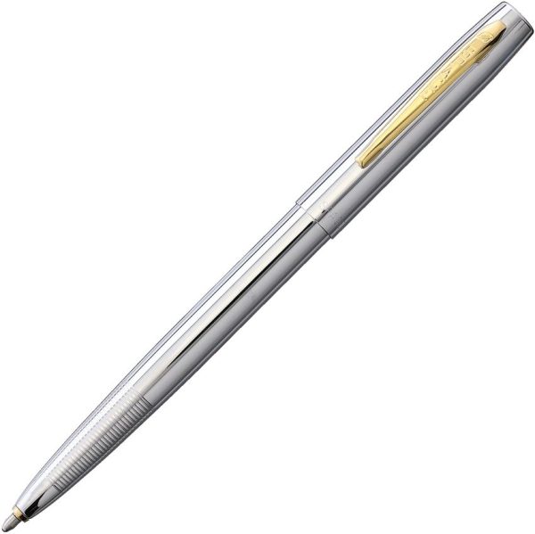 FP851250.jpg Fisher Space Pen Cap-O-Matic Chrome Gold Accents
