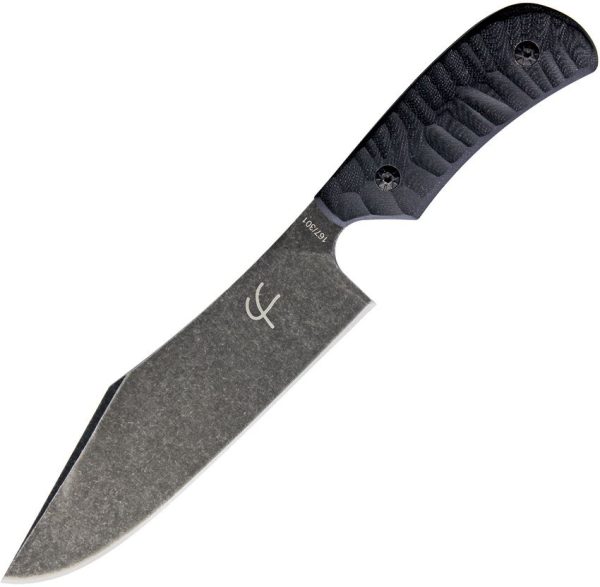 Fred Perrin Le Bowie Fixed Blade Knife 6" 440C Stainless Black