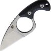 Fred Perrin Shorty Neck Knife 440C Fixed Blade Black G10